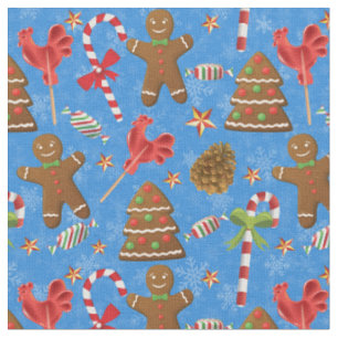 Gingerbread Man, Candy und Lollipop Stoff