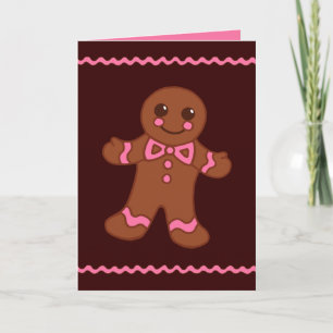 Gingerbread Man Card Feiertagskarte