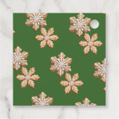 Gingerbread Man | Christmas Baby Shower  Geschenkanhänger (Rückseite)