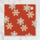 Gingerbread Man | Christmas Baby Shower Geschenkanhänger (Rückseite)