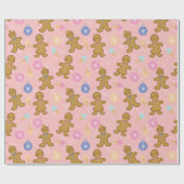 Gingerbread Man, Christmas balls Geschenkpapier (Flach)