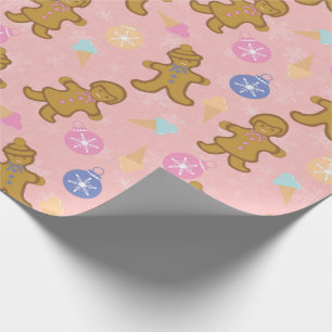 Gingerbread Man, Christmas balls Geschenkpapier