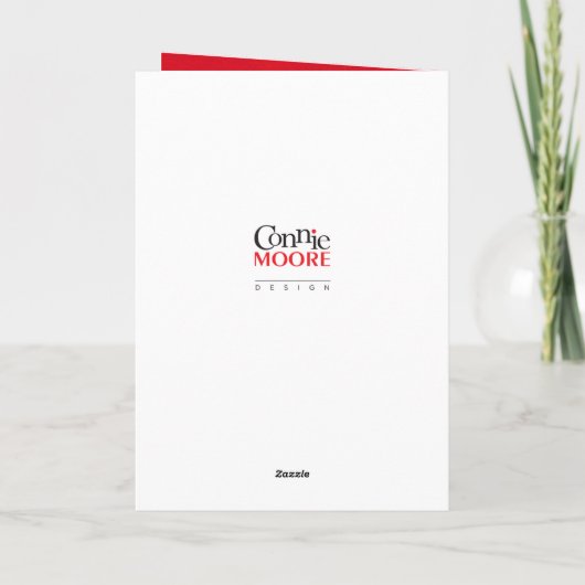 Gingerbread Man Christmas Cookie Blank Karte (Rückseite)