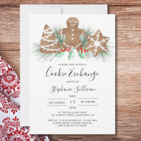 Gingerbread Man Christmas Cookie Exchange Party