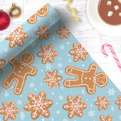 Gingerbread Man Christmas Cookies Weihnachtsmuster Geschenkpapier