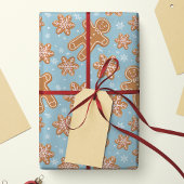 Gingerbread Man Christmas Cookies Weihnachtsmuster Geschenkpapier