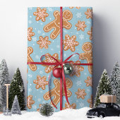 Gingerbread Man Christmas Cookies Weihnachtsmuster Geschenkpapier