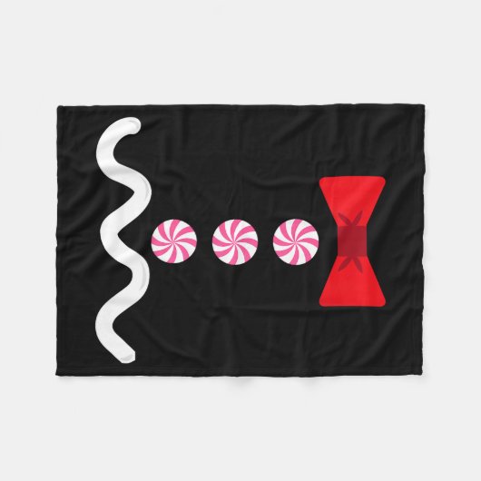 Gingerbread Man Christmas Costume Cookie Baking Fleecedecke (Vorderseite (Horizontal))