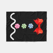 Gingerbread Man Christmas Costume Cookie Baking Fleecedecke (Vorderseite (Horizontal))