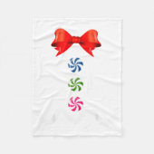 Gingerbread Man Christmas Costume Cookie Baking Fleecedecke (Vorderseite)