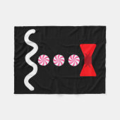 Gingerbread Man Christmas Costume Cookie Baking Fleecedecke (Vorderseite (Horizontal))