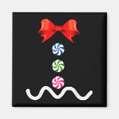 Gingerbread Man Christmas Costume Cookie Baking Magnet (Vorne)