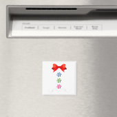 Gingerbread Man Christmas Costume Cookie Baking Magnet (In Situ (Geschirrspüler))