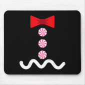 Gingerbread Man Christmas Costume Cookie Baking Mousepad (Vorne)