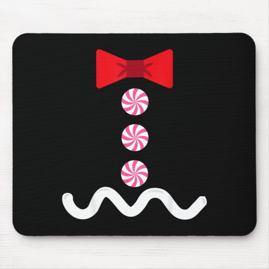 Gingerbread Man Christmas Costume Cookie Baking Mousepad (Vorne)