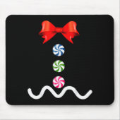 Gingerbread Man Christmas Costume Cookie Baking Mousepad (Vorne)