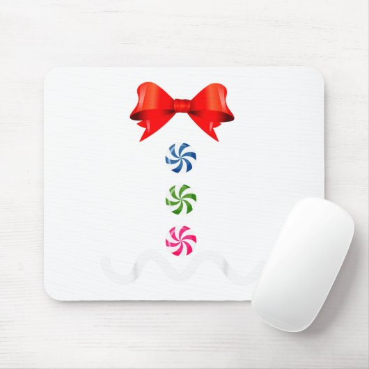 Gingerbread Man Christmas Costume Cookie Baking Mousepad (Mit Mouse)