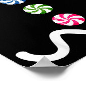 Gingerbread Man Christmas Costume Cookie Baking Poster (Ecke)