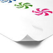 Gingerbread Man Christmas Costume Cookie Baking Poster (Ecke)