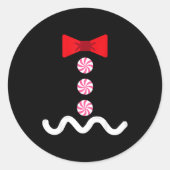 Gingerbread Man Christmas Costume Cookie Baking Runder Aufkleber (Vorderseite)