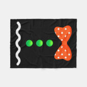 Gingerbread Man Christmas Costume For Kids & A Fleecedecke (Vorderseite (Horizontal))
