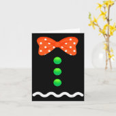 Gingerbread Man Christmas Costume For Kids & A Karte (Gelbe Blume)