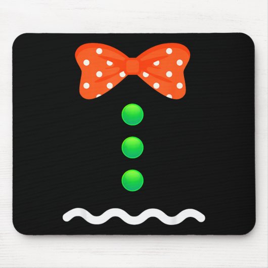 Gingerbread Man Christmas Costume For Kids & A Mousepad (Vorne)