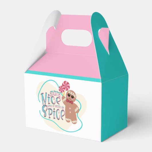 Gingerbread Man Christmas Favor Boxes Geschenkschachtel (Vorderseite)