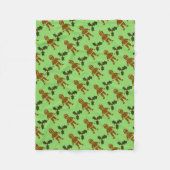 Gingerbread Man Christmas Fleece Blanket (Vorderseite)