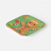 Gingerbread Man Christmas Holiday Paper Plate Pappteller (Gewinkelt)