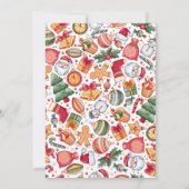 Gingerbread Man Christmas Letter to Santa Einladung (Rückseite)