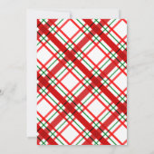 Gingerbread Man Christmas Letter to Santa Einladung (Rückseite)