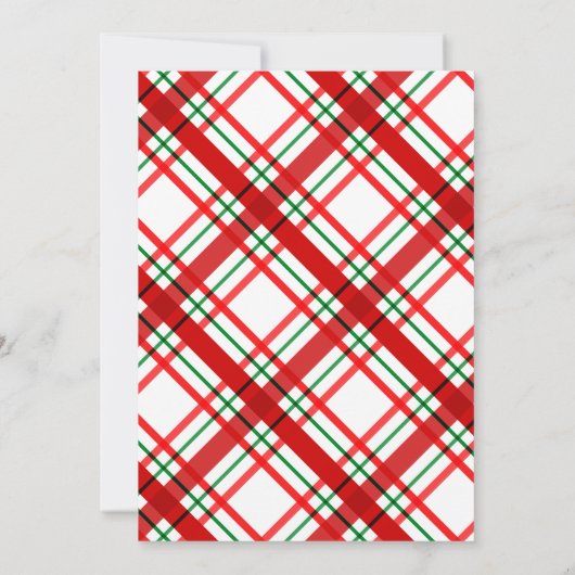 Gingerbread Man Christmas Letter to Santa Einladung (Rückseite)