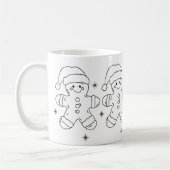 Gingerbread Man Christmas Mug – Simple Holiday Des Kaffeetasse (Links)
