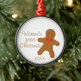 Gingerbread Man Christmas Ornament Aus Metall