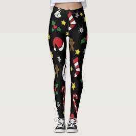 Gingerbread Man Christmas Party Leggings