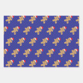 Gingerbread Man Christmas Pattern Geschenkpapier Set (Vorderseite)