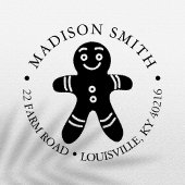 Gingerbread Man Christmas Rücksendeadresse Permastempel