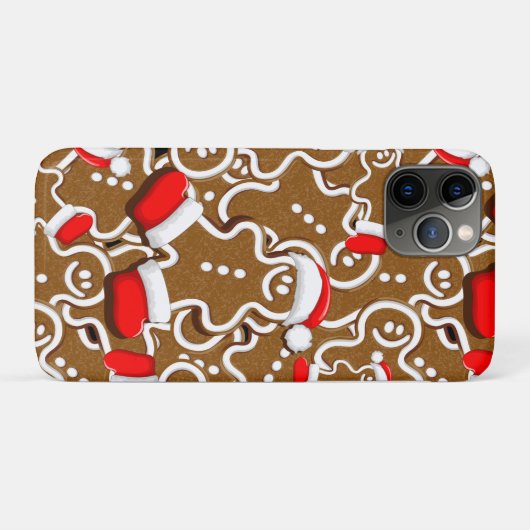Gingerbread Man Christmas Santa Claus Case-Mate iPhone Hülle (Rückseite (Horizontal))