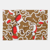 Gingerbread Man Christmas Santa Claus Geschirrtuch (Horizontal)