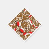 Gingerbread Man Christmas Santa Claus Serviette (Ecke)