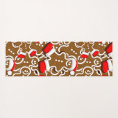 Gingerbread Man Christmas Santa Claus Yogamatte (Rückseite (Horizontal))