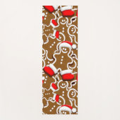 Gingerbread Man Christmas Santa Claus Yogamatte (Vorderseite)