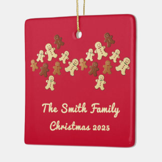 Gingerbread Man Christmas Tree Keramikornament