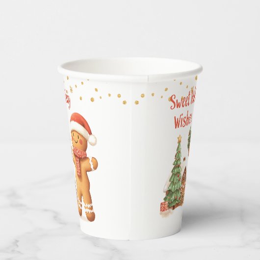 Gingerbread man Christmas Tree Pappbecher (Rechts)