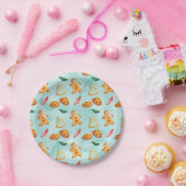 Gingerbread Man Christmas Tree Pattern Pappteller (Party)