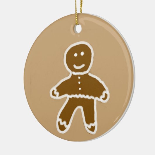 Gingerbread Man Circle Ornament (Links)