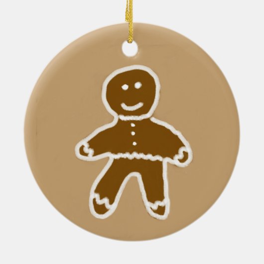 Gingerbread Man Circle Ornament (Hinten)