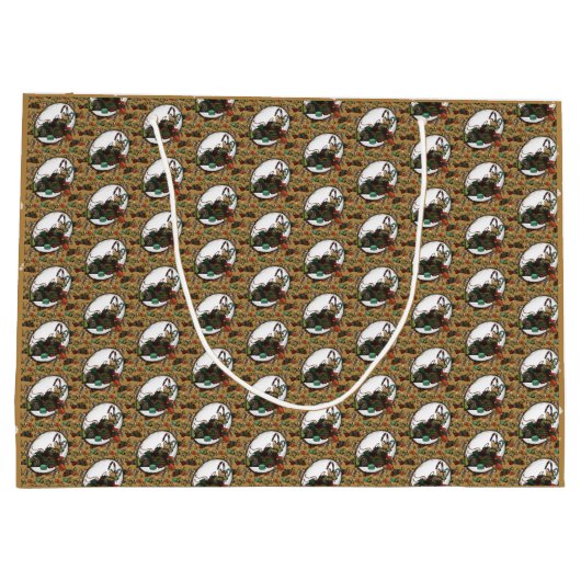 Gingerbread Man- Coco Große Geschenktüte (Rückseite)