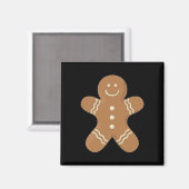 Gingerbread Man Cookie Biscuit Futter Weihnachten Magnet (Vorderseite/Rückseite)
